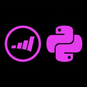 Marketo icon on the left hand side and the Python logo on the right hand side
